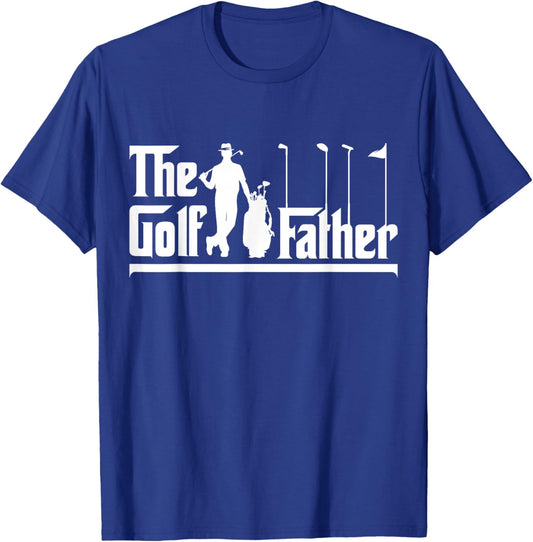 The Golf Father, Funny Golf Balls, Golfing Golf Father1 T-Shirt - T-Shirt | Royal