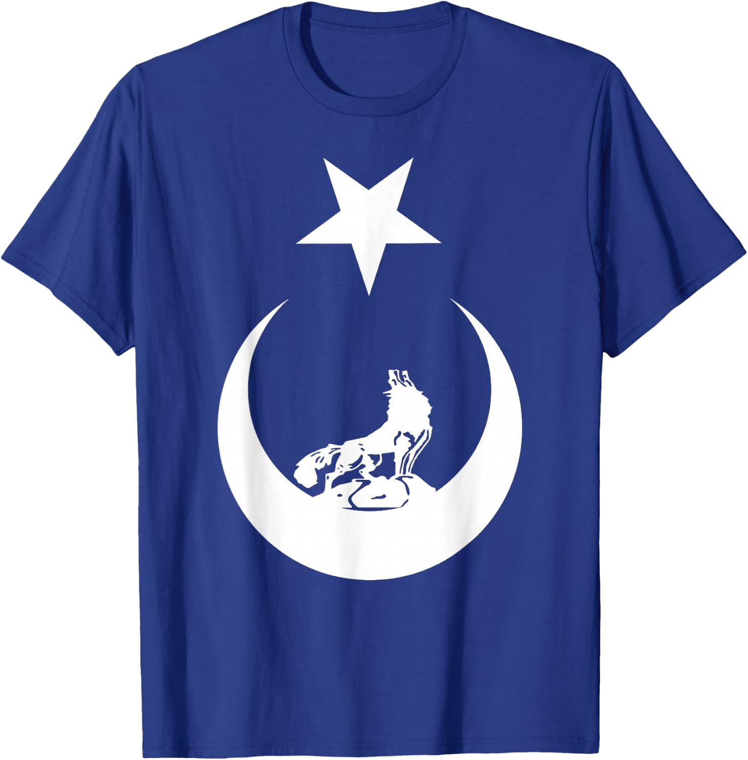 Türkisches Bozkurt Grey Wolf Flag Shirt T-Shirt - T-Shirt | Royal
