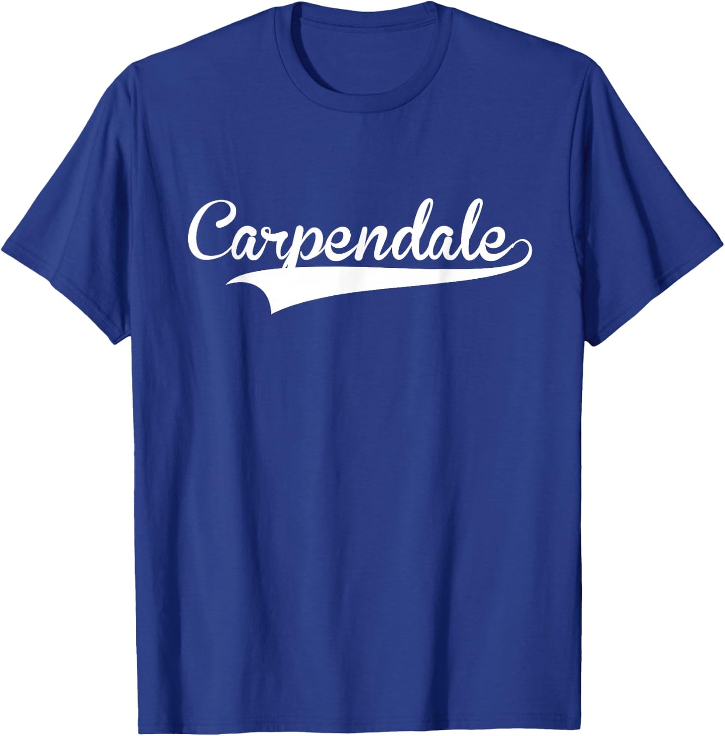 CARPENDALE Baseball Vintage Retro Font , black T-Shirt - T-Shirt | Royal