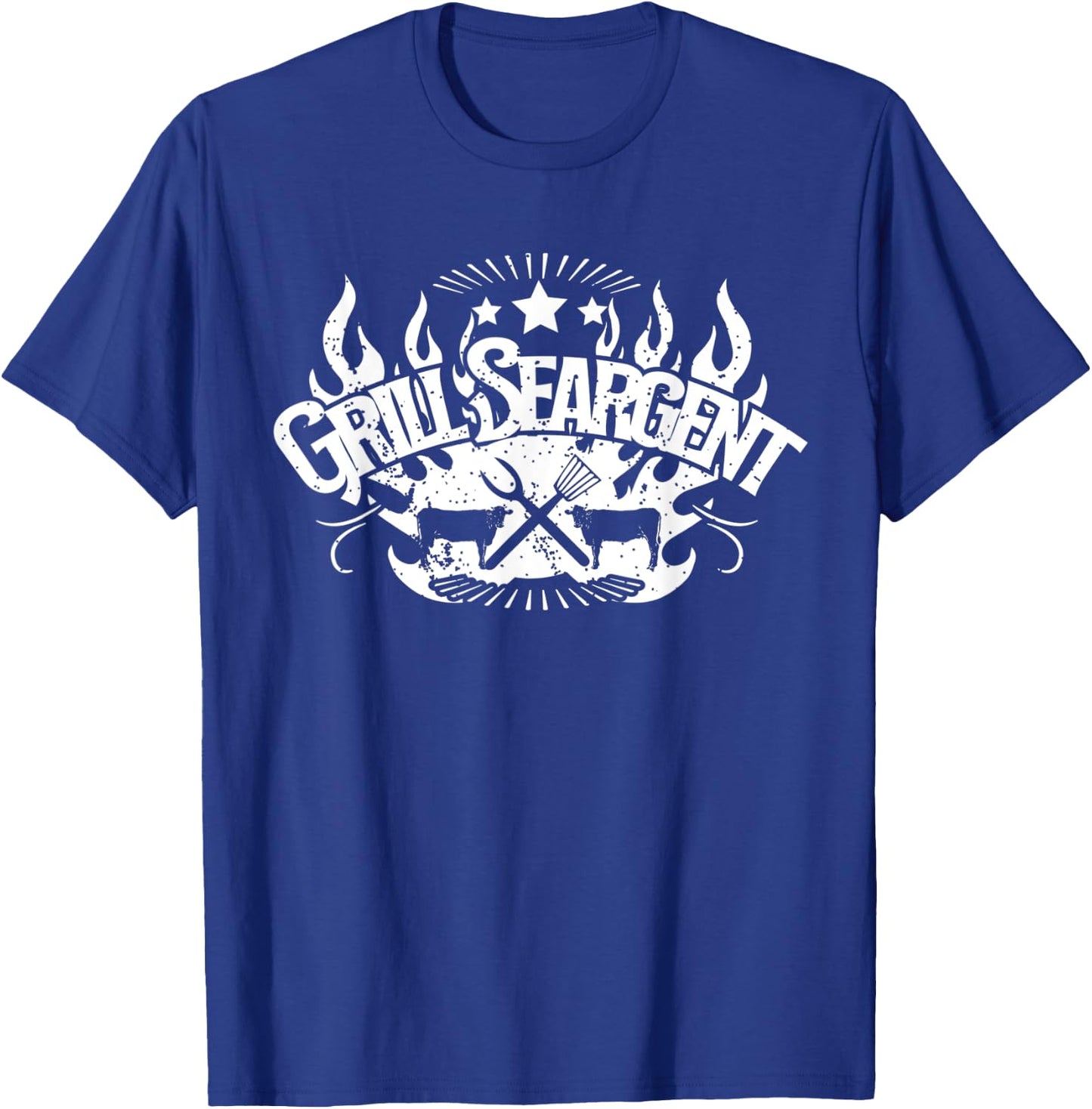 Grill Seargent Pit Grilling Cool BBQ Gift Pit Grill T-Shirt - T-Shirt | Royal