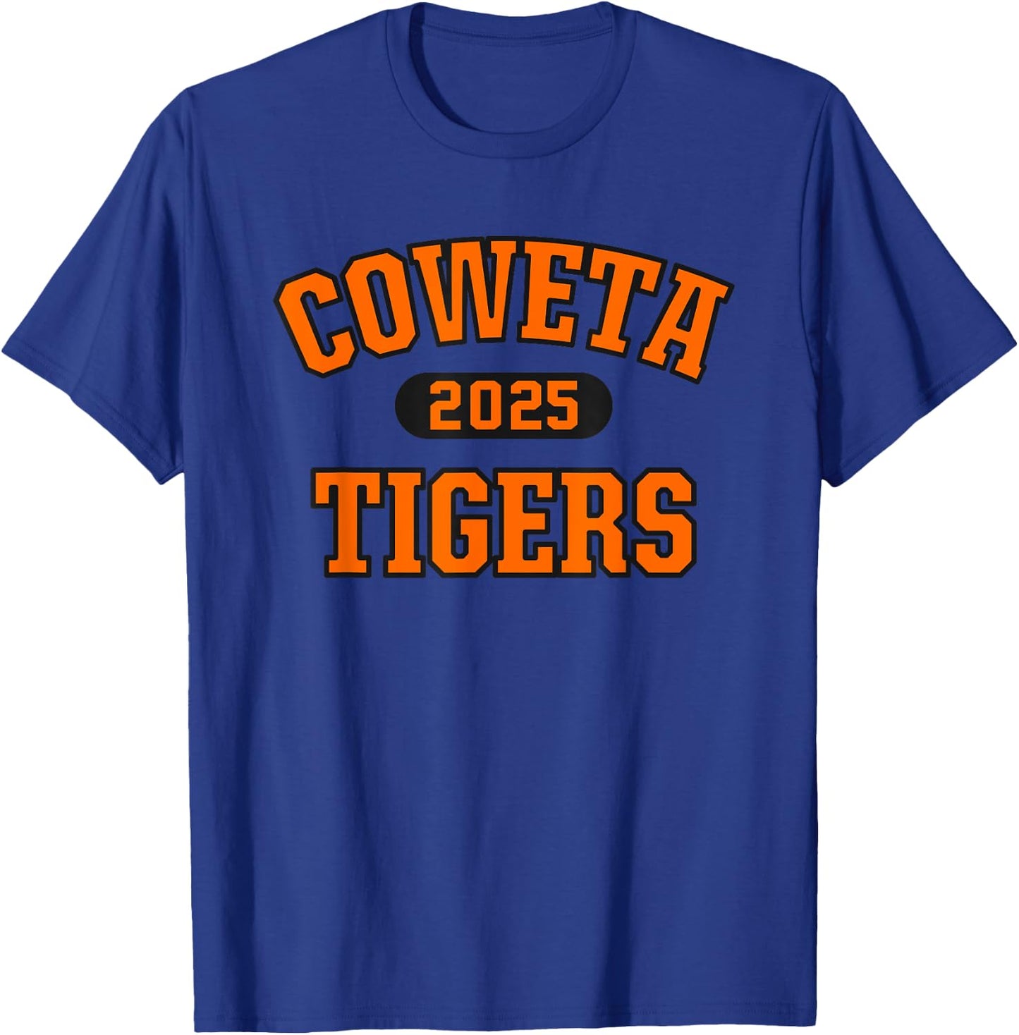 Coweta Tigers High School Arch 2025 T-Shirt - T-Shirt | Royal