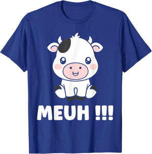 Petite vaches mignonne humour Animale meuh vache T-Shirt - T-Shirt | Royal