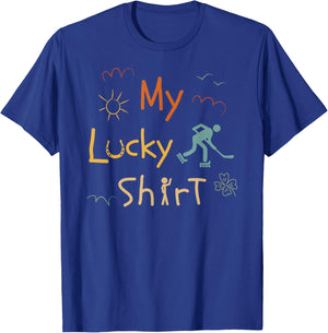 Inliner-Skaterhockey Hockeyball lustige Vintage Inlinehockey T-Shirt - T-Shirt | Royal