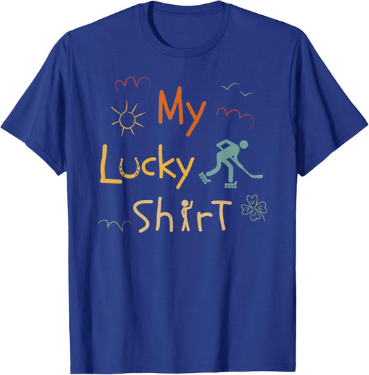 Inliner-Skaterhockey Hockeyball lustige Vintage Inlinehockey T-Shirt - T-Shirt | Royal