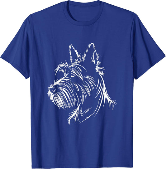 Scottish Terrier Dog Scottie Graphic Design T-Shirt - T-Shirt | Royal
