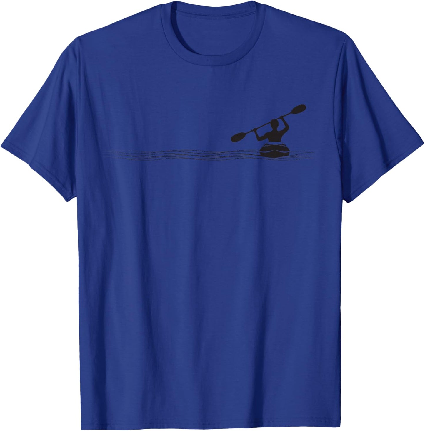 Minimalistisch Kanu Kajak Kanufahrer Kajakfahrer Grafik T-Shirt - T-Shirt | Royal
