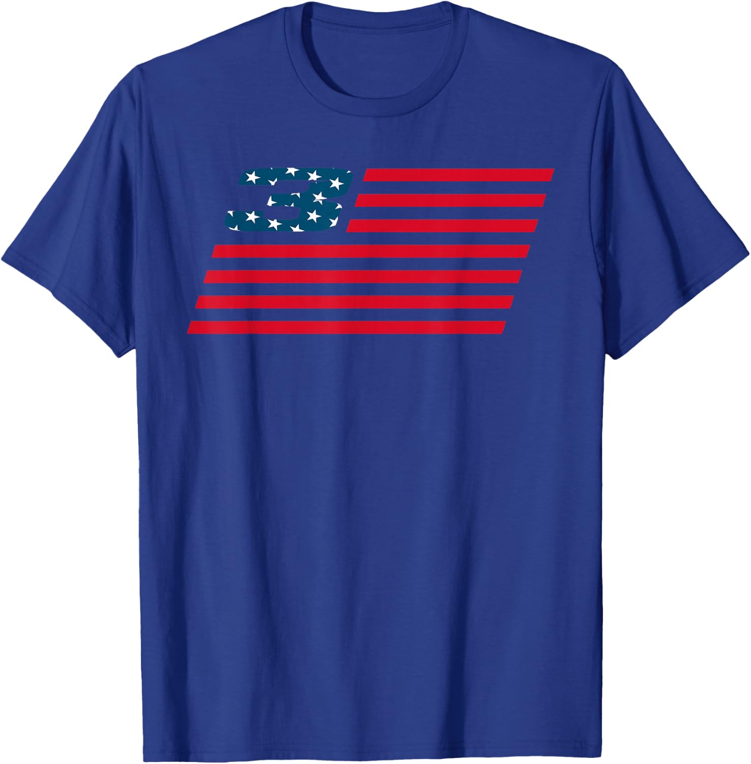 US American Flag ET3 Motocross Supercross Champion T Shirt T-Shirt - T-Shirt | Royal