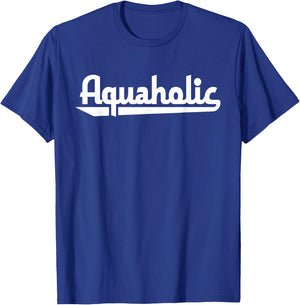 Aquaholic Swimming Shirt T-Shirt - T-Shirt | Royal