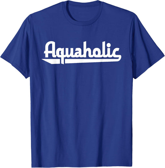 Aquaholic Swimming Shirt T-Shirt - T-Shirt | Royal