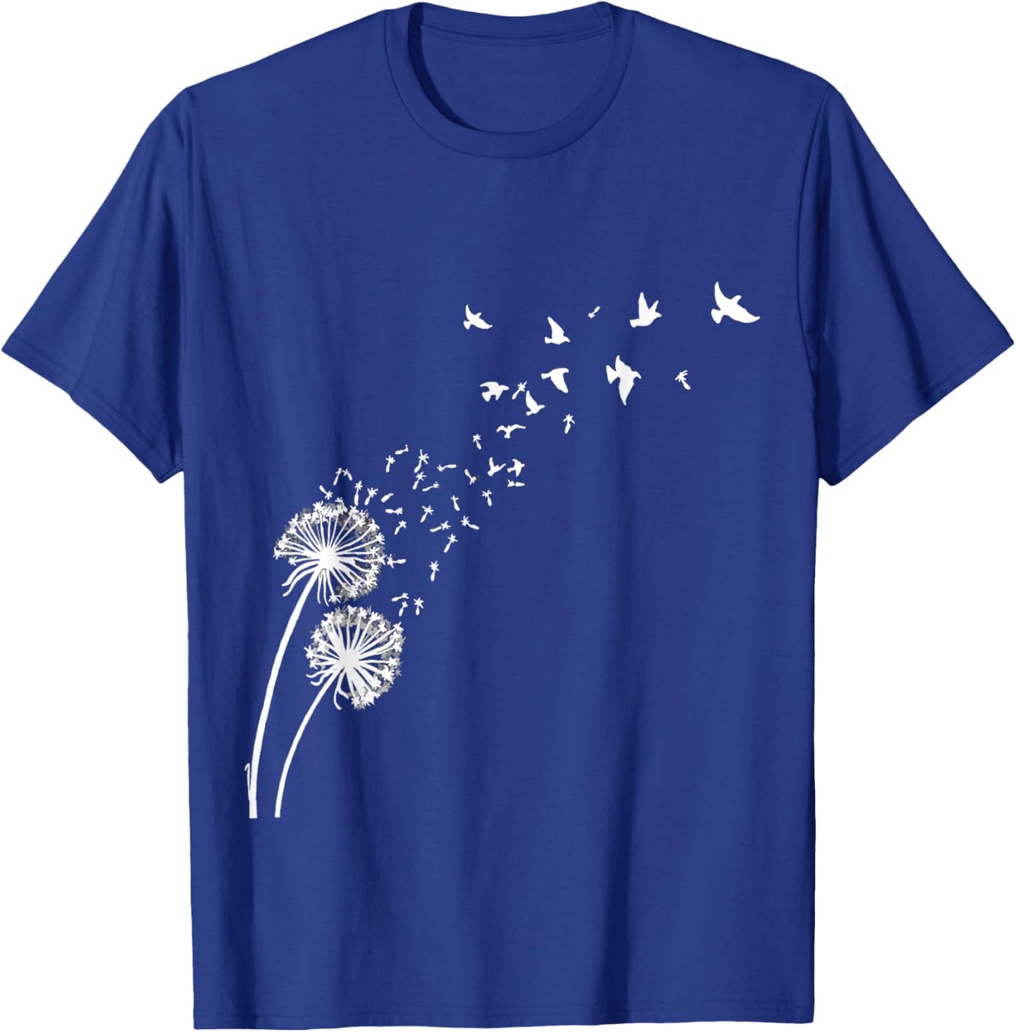 Dandelion Birds Shirt Dandelion Shirt Funny Fly T-Shirt - T-Shirt | Royal