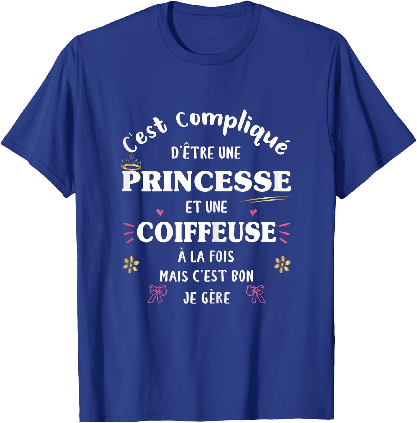 Dressing Table and Princess Both Funny Original Humour Women's , Black, Female X-Small T-Shirt - T-Shirt | Royal