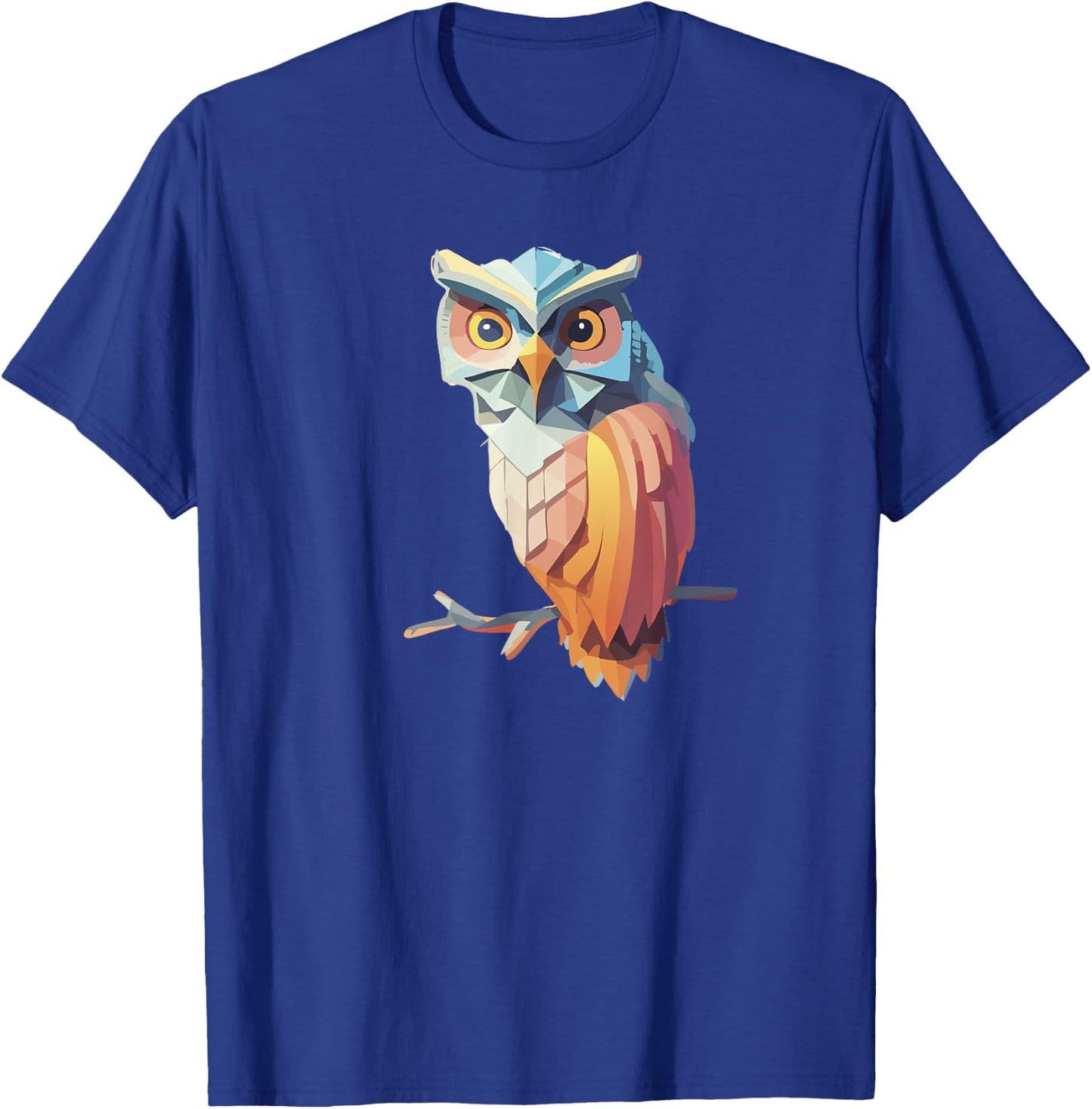 Wise Owl Artwork - Bird Art Animal, Owl Birds, Owl Gifts T-Shirt - T-Shirt | Royal