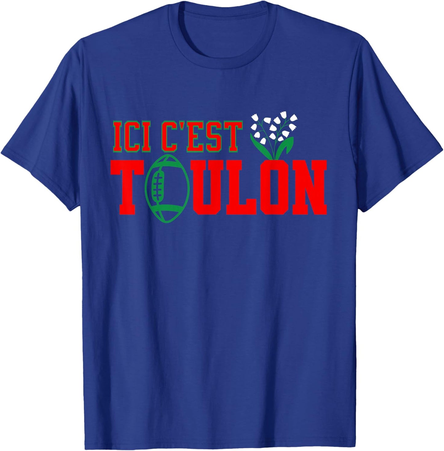 rct Rugby dans le sang en avant Toulon! here RCT Toulon , Black, S T-Shirt - T-Shirt | Royal