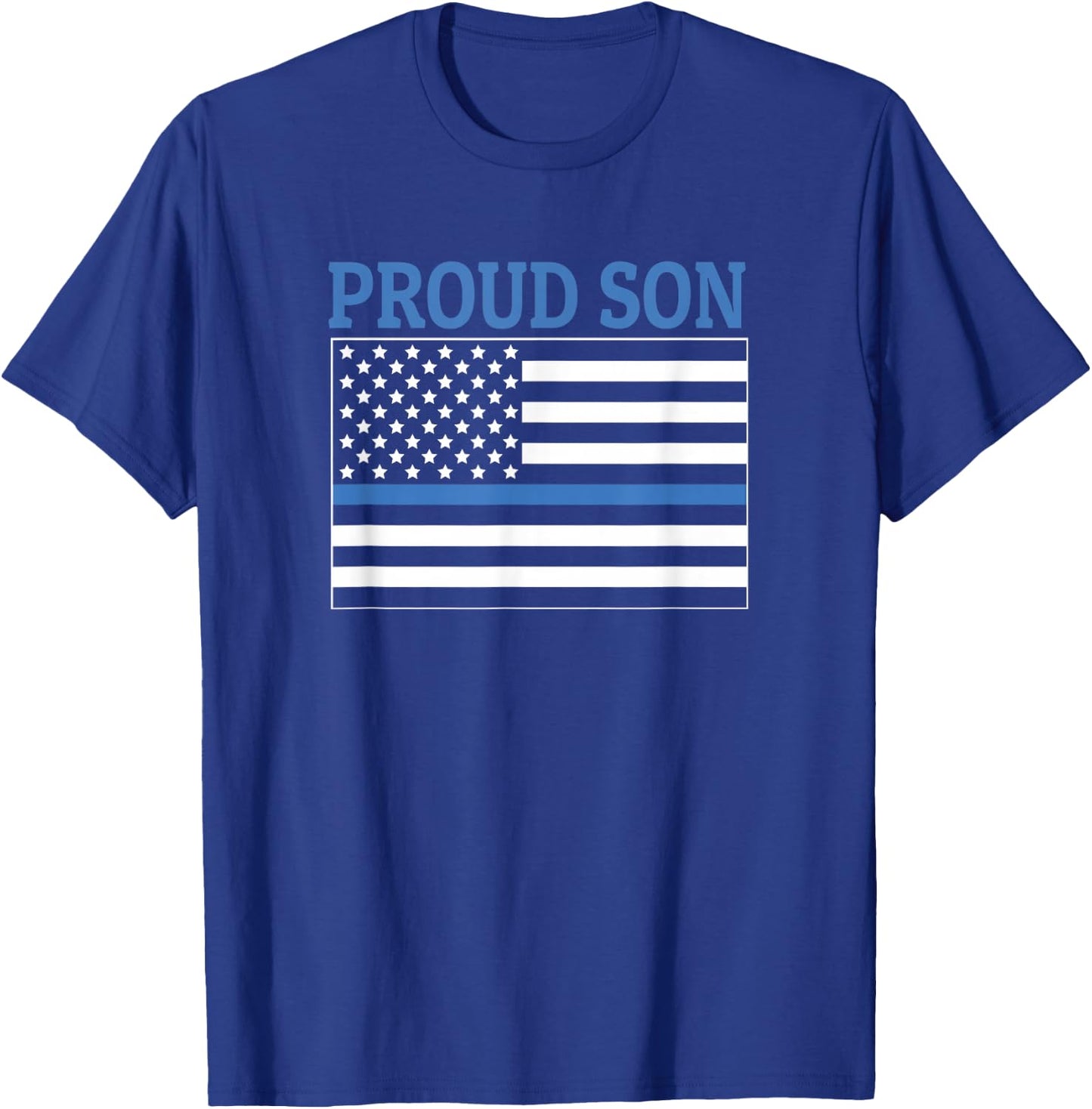 Police Officer Son - Proud Son T-Shirt - T-Shirt | Royal