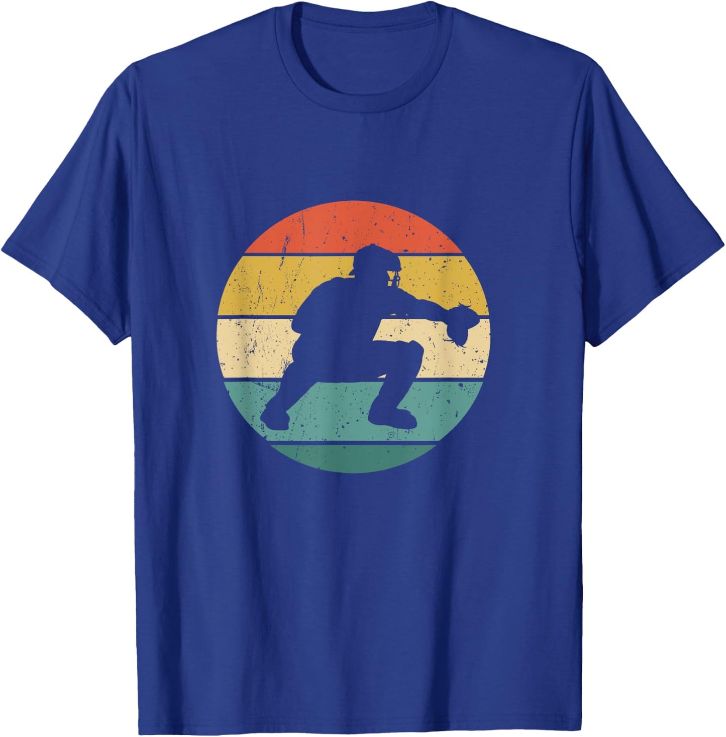 Vintage Baseball Catchers Gear Gift T-Shirt - T-Shirt | Royal