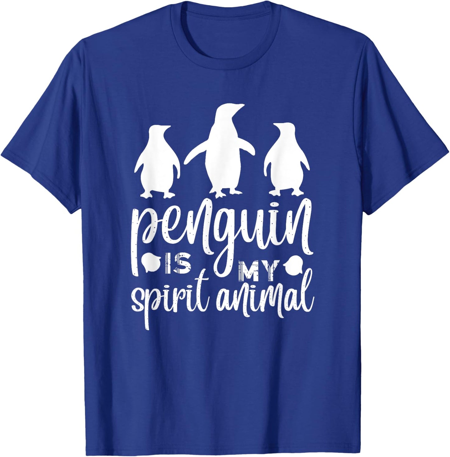 Funny Penguin Lover Men Women Kids Boys Girls Animal Penguin T-Shirt - T-Shirt | Royal