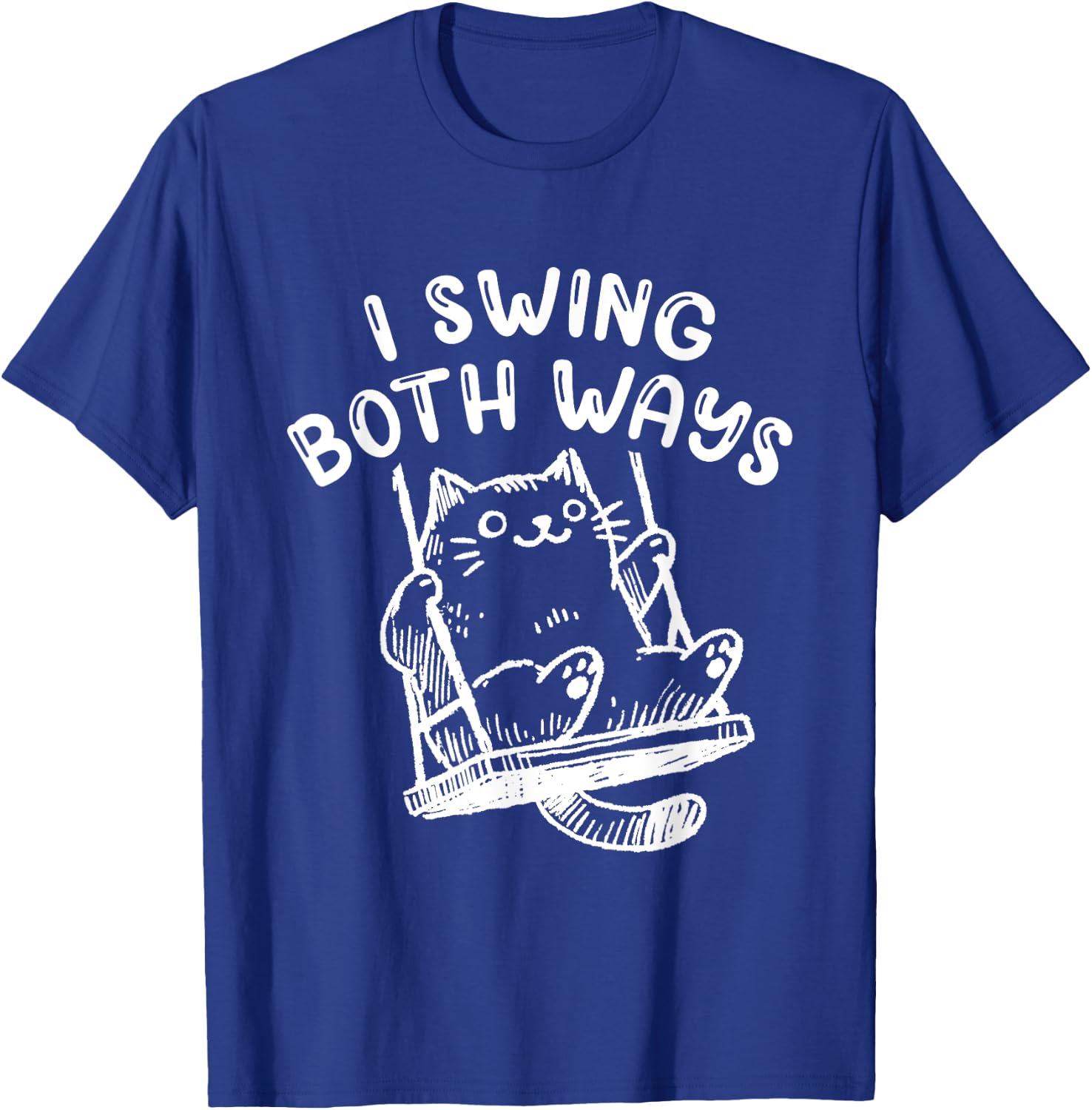 Bisexuell Bi Pride Cute Cat I Swing Both Ways Women T-Shirt - T-Shirt | Royal