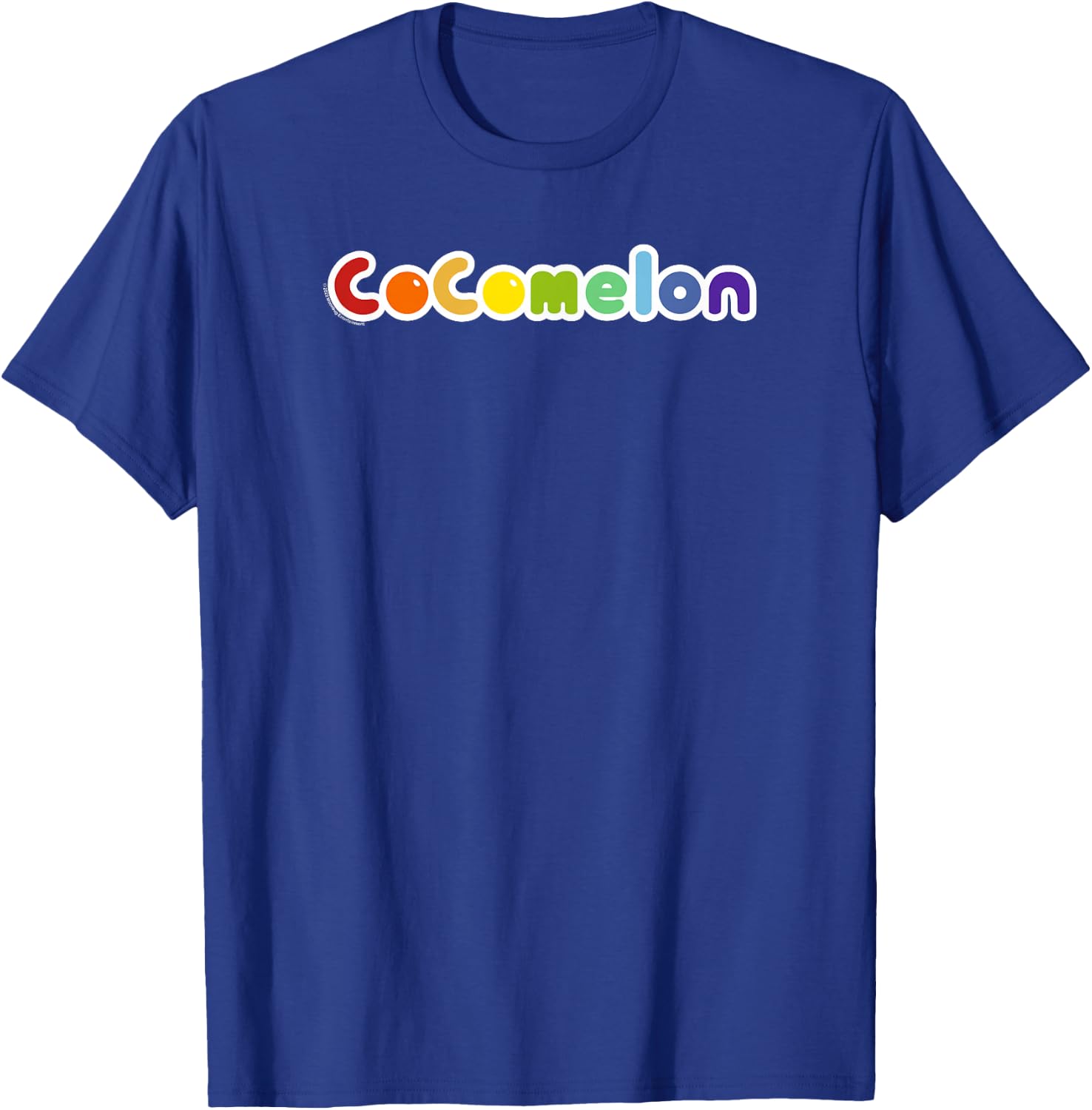 CoComelon Classic Rainbow Text Centered T-Shirt - T-Shirt | Royal