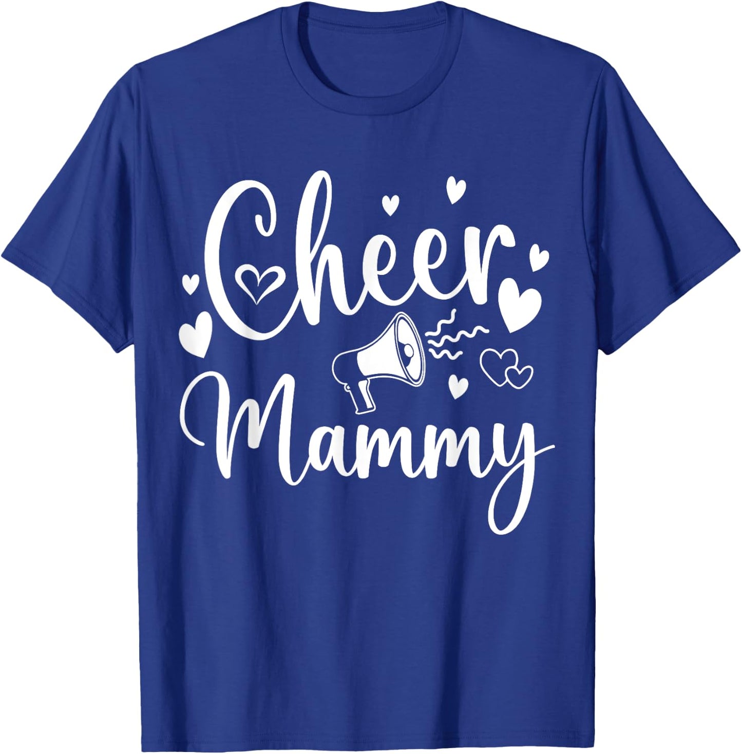 Funny Cheer Mammy Cheerleading Cute Mom Grandma Matching T-Shirt - T-Shirt | Royal