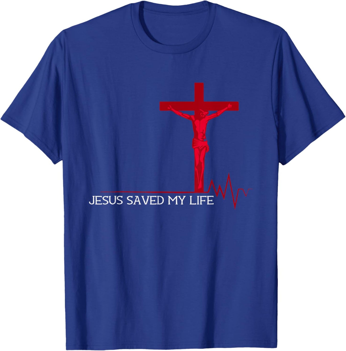 Jesus Saved My Life Christian T-Shirt - T-Shirt | Royal