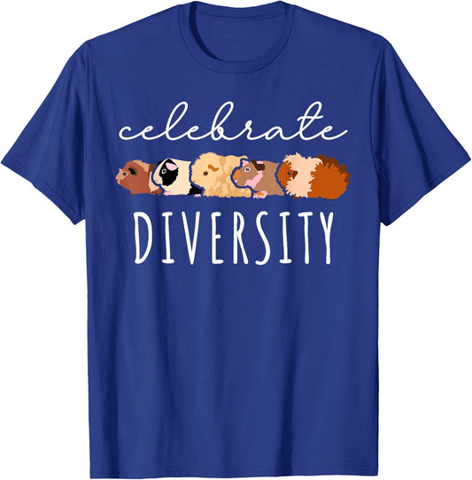 Celebrate Diversity Guinea Pig T-Shirt - T-Shirt | Royal