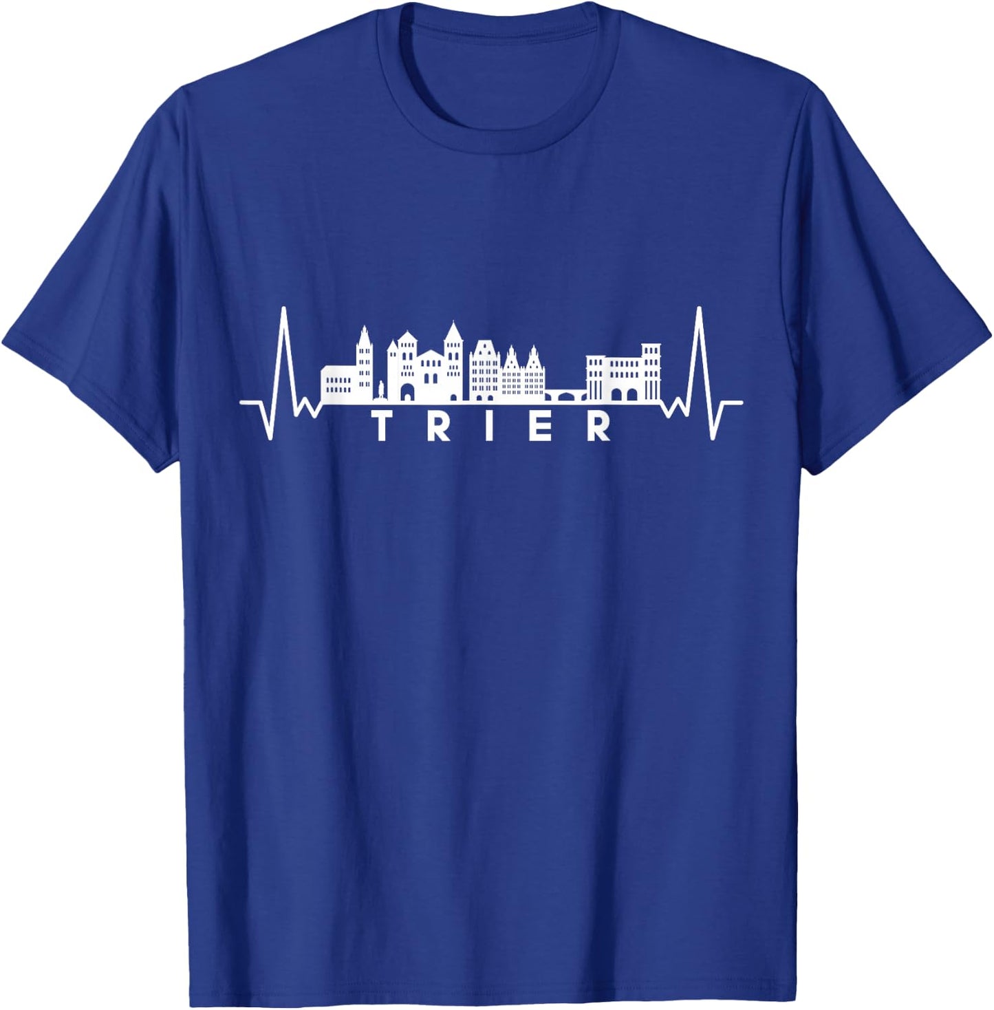 Herzschlag Skyline Deutschland Trier T-Shirt - T-Shirt | Royal