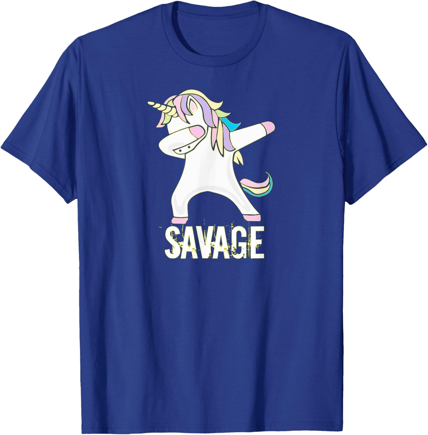 Savage Unicorn Shirt for Youth Adult Women Girls T-Shirt - T-Shirt | Royal