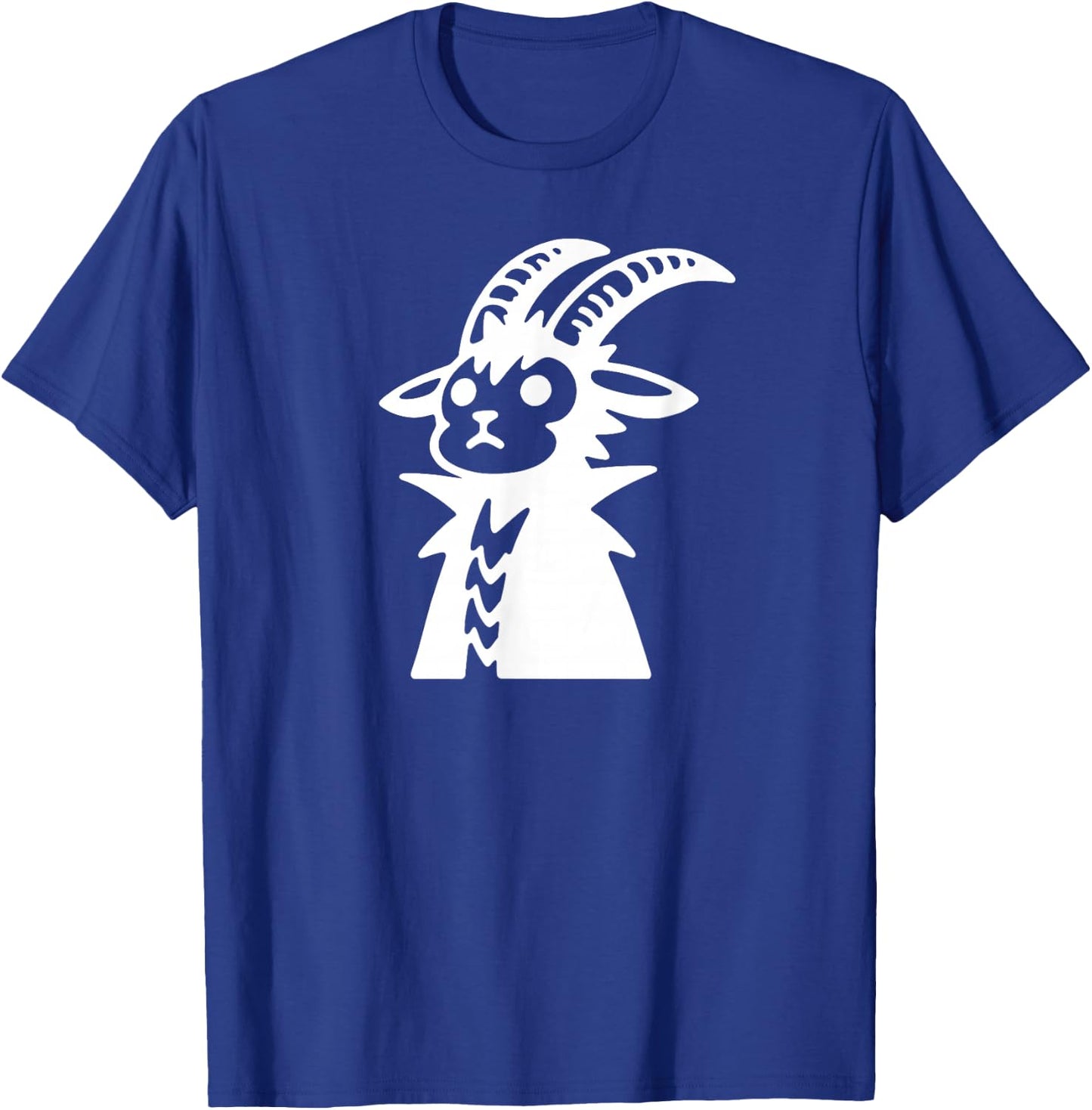 Punk Mountain Goat Cute Funny Silhouette Doodle T-Shirt - T-Shirt | Royal