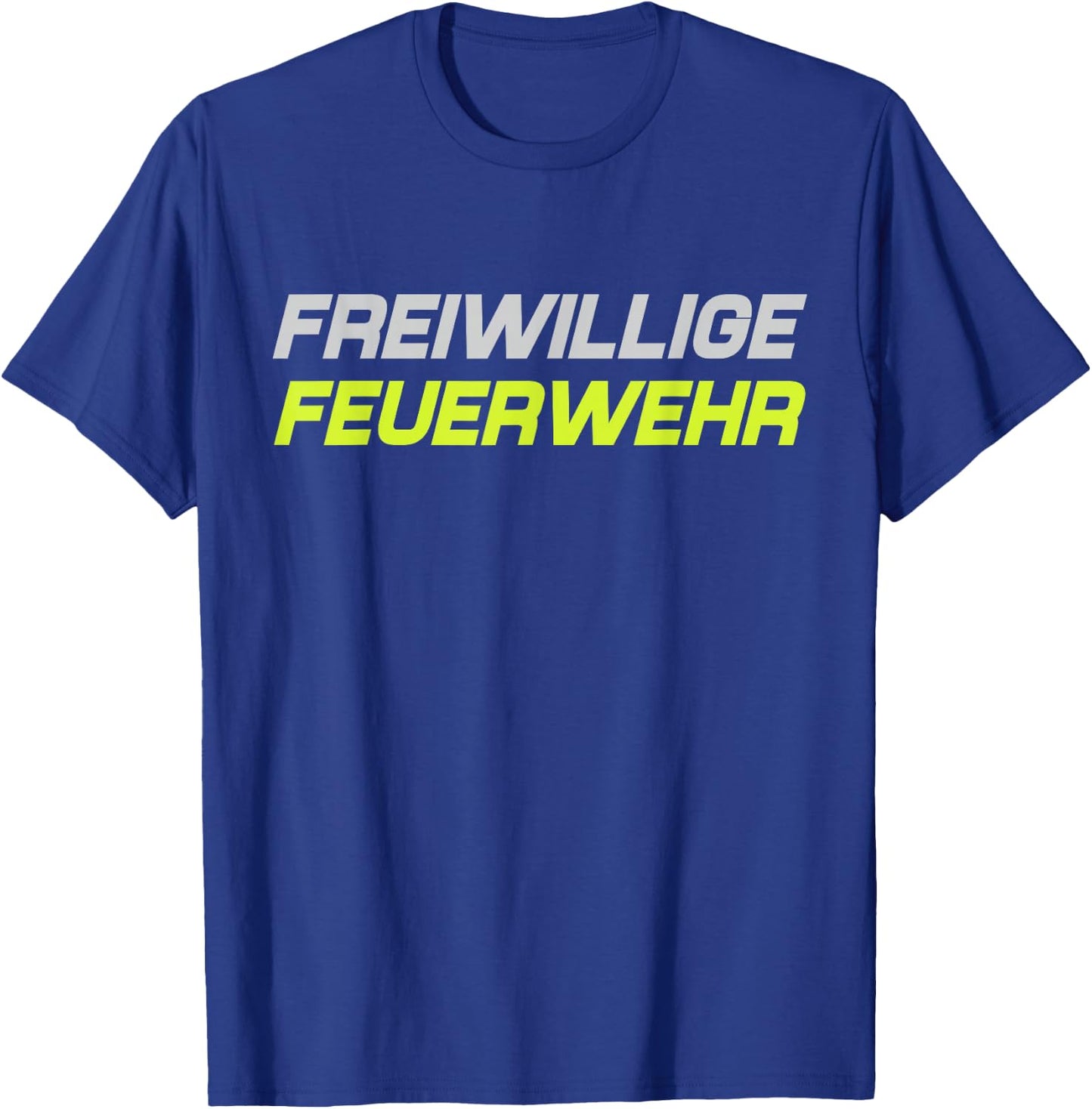 Feuerwehr Freiwillige 112 Feuerwehrmann Uniform Löschgruppe T-Shirt - T-Shirt | Royal