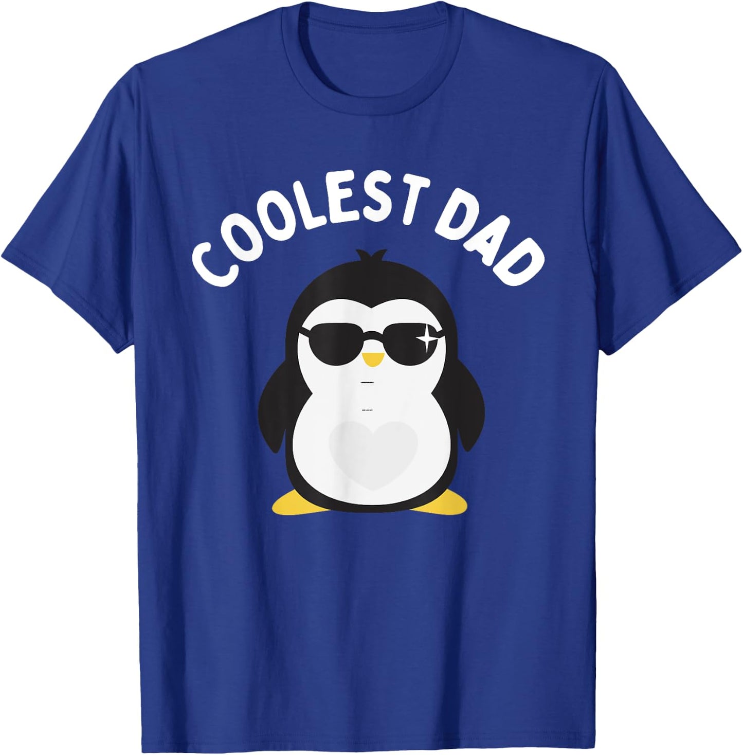 The Coolest Dad Cool Penguin Design By Dangerous Dad Gifts T-Shirt - T-Shirt | Royal