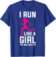 Runner Girls Run Girl Running Run Girl Try And Keep Up T-Shirt - T-Shirt | Royal