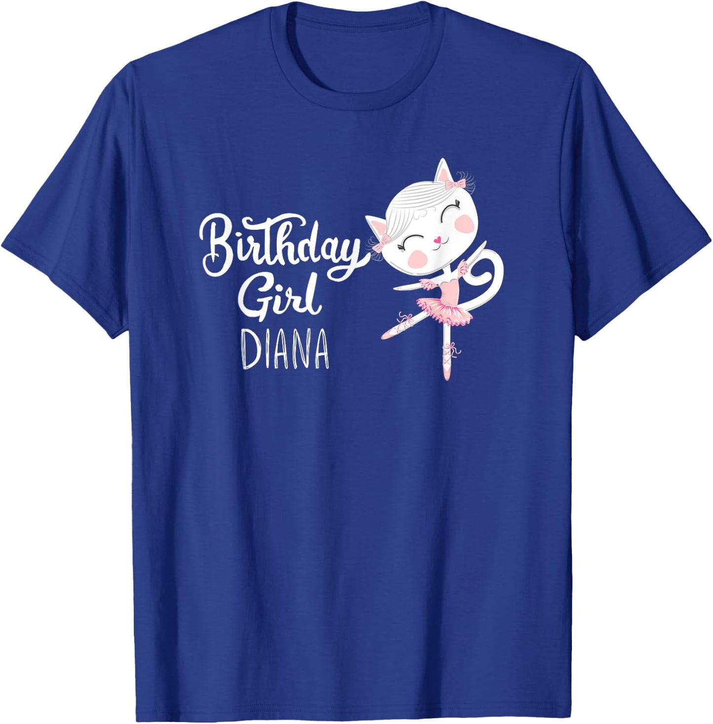 Diana Birthday T For Girs Ballerina T-Shirt - T-Shirt | Royal
