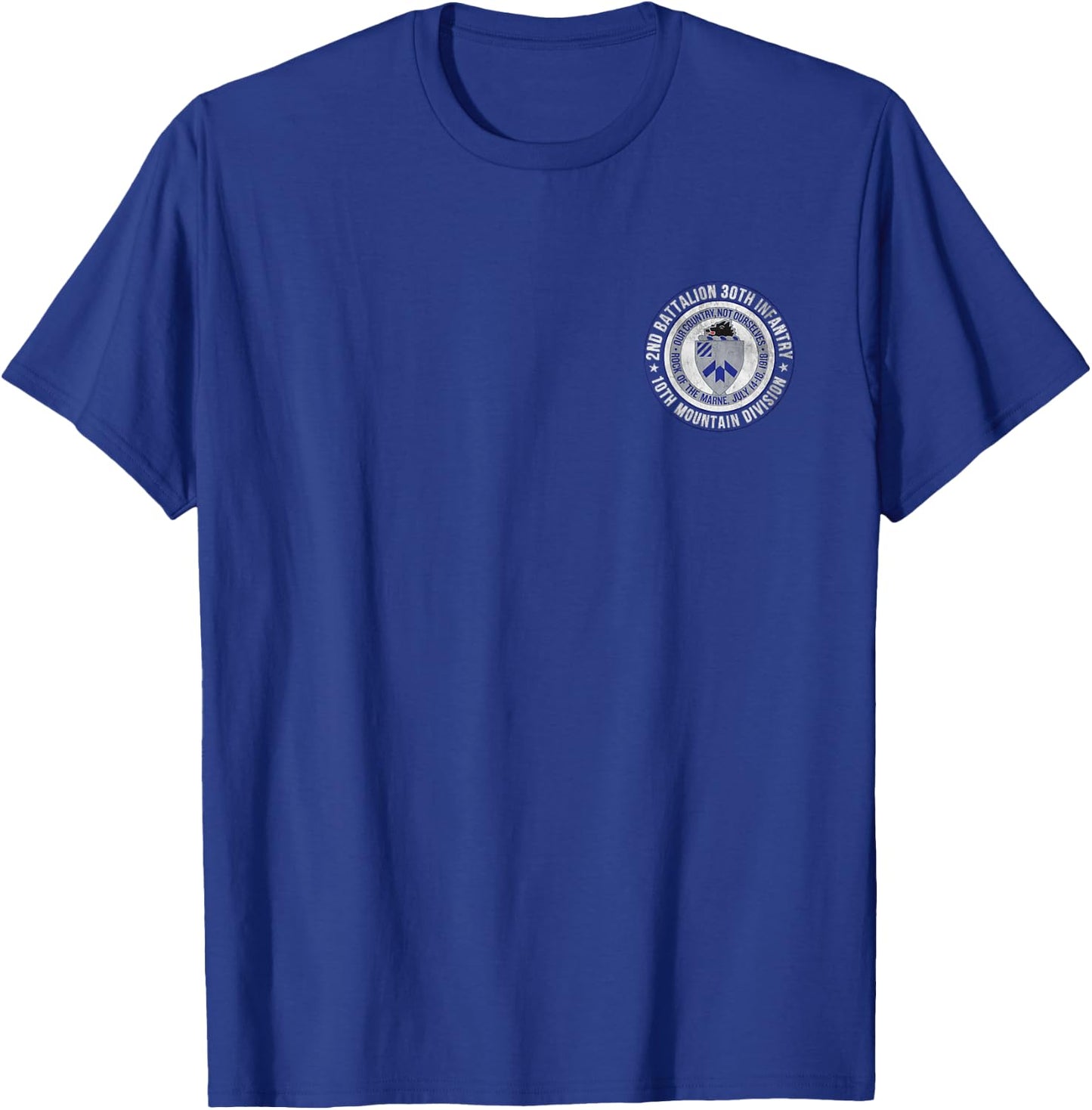 2nd Battalion 30th Infantry 10th Mountain Division Veteran T-Shirt - T-Shirt | Royal
