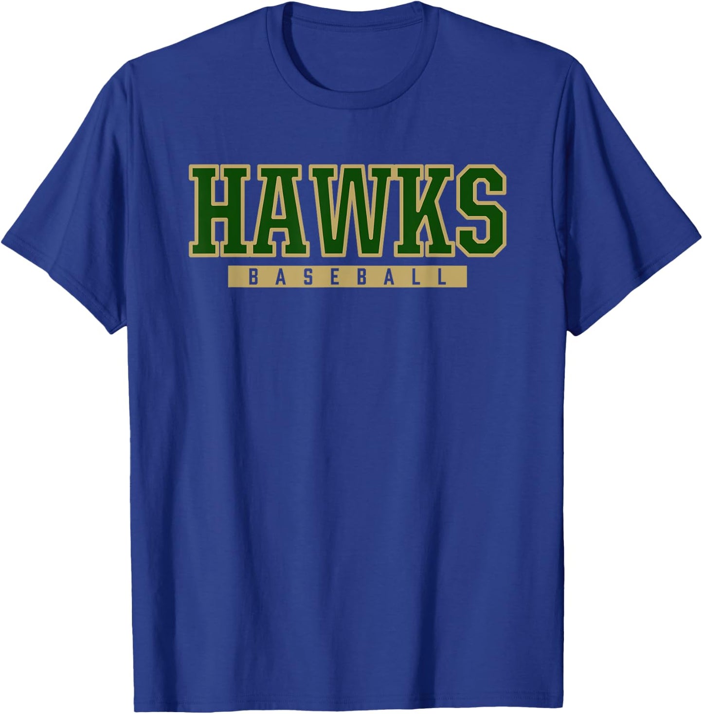 Greenfield Hawks Baseball T-Shirt - T-Shirt | Royal