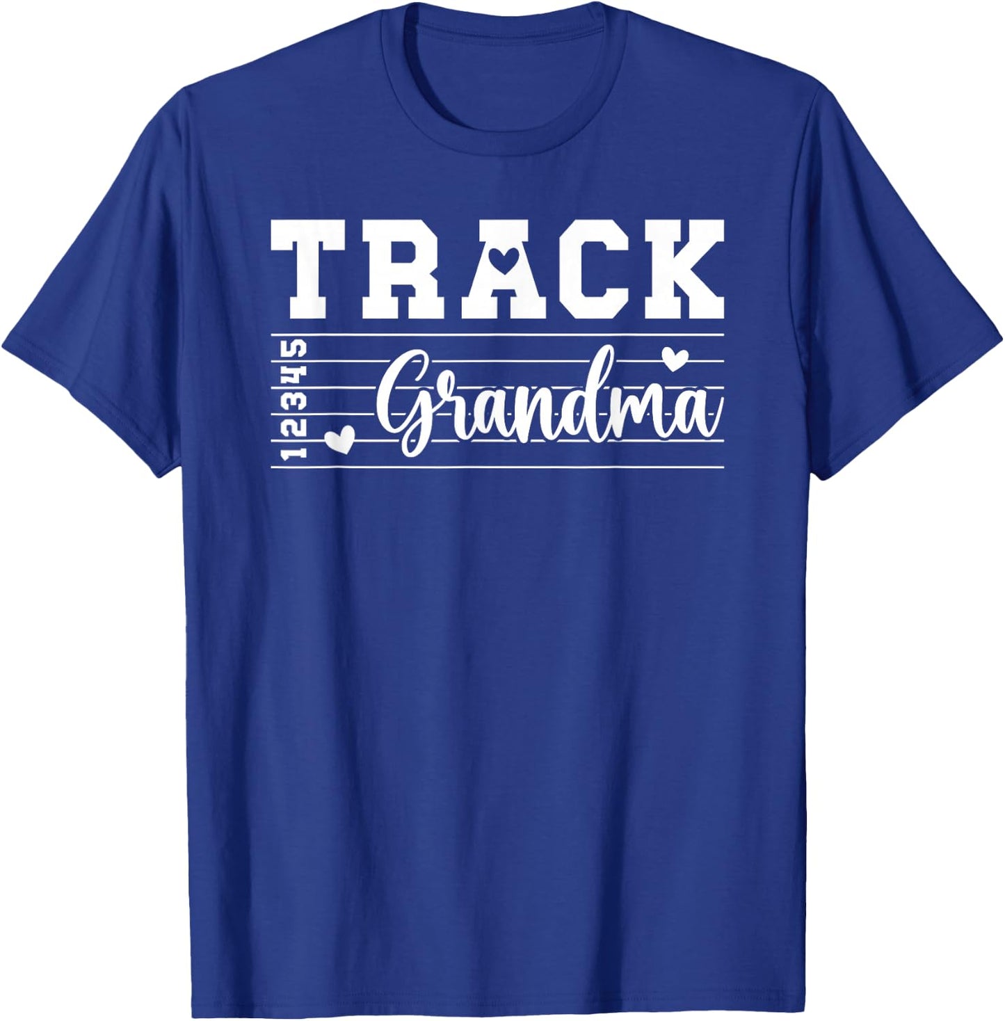 Track Grandma Of A Track And Field Athlete Grandma T-Shirt - T-Shirt | Royal