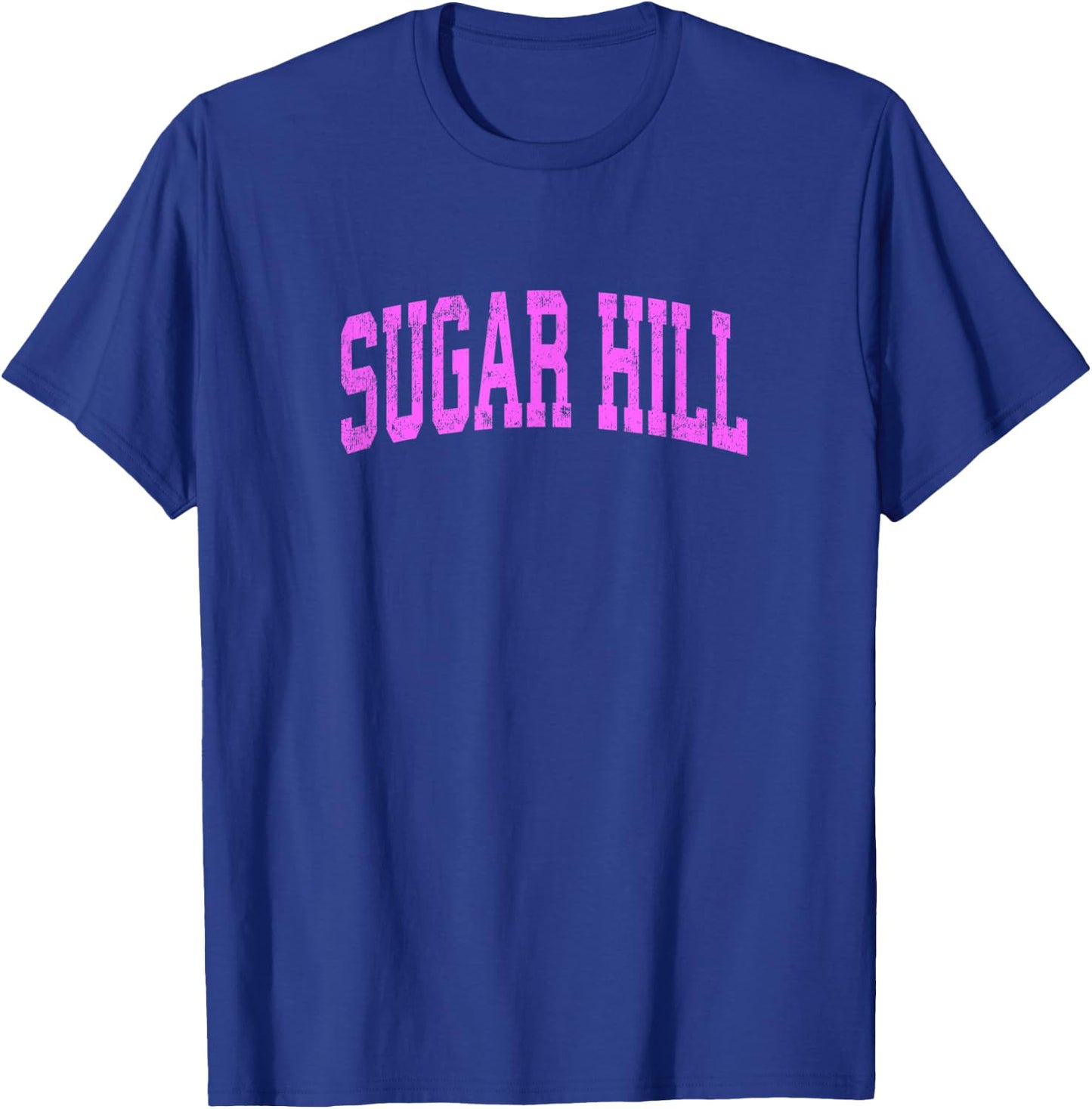 Sugar Hill Georgia GA Vintage Athletic Sports Pink Design T-Shirt - T-Shirt | Royal