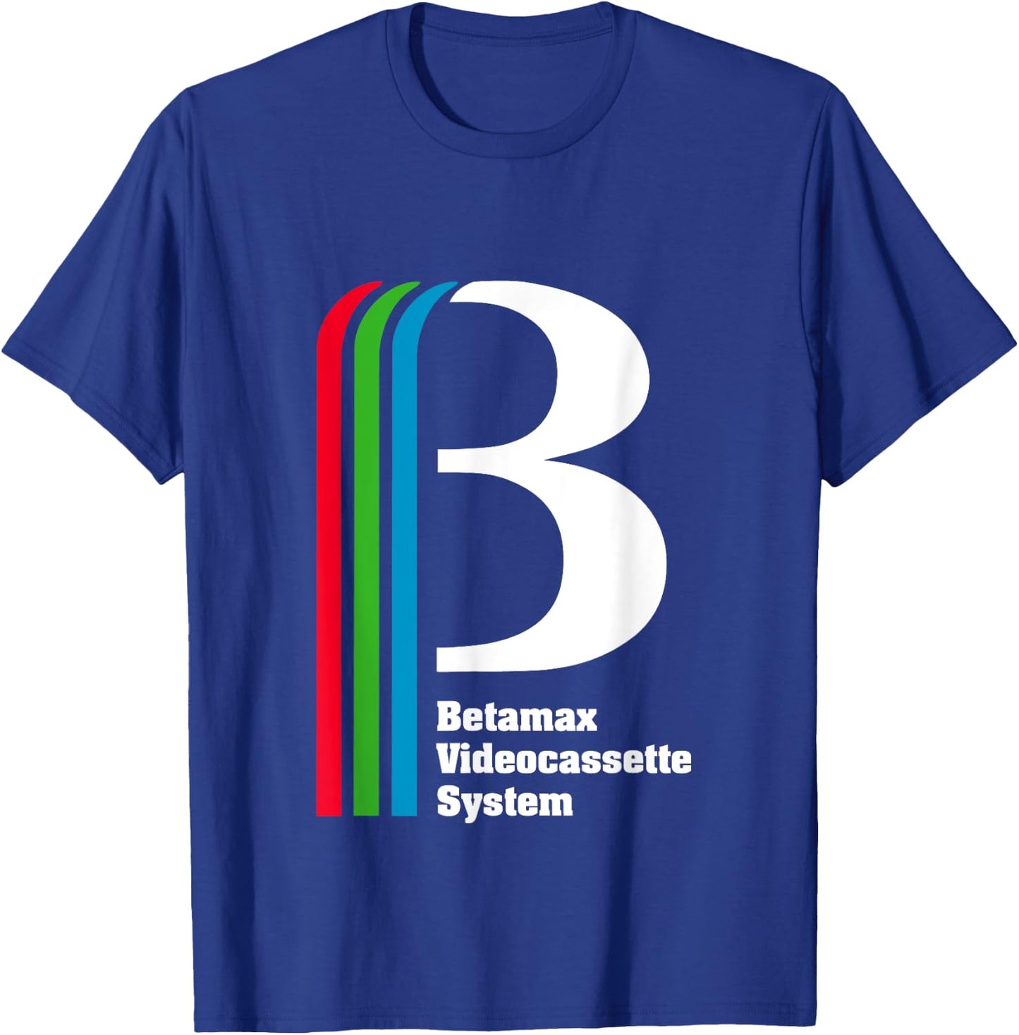 Betamax Videocassette System Logo T-Shirt - T-Shirt | Royal