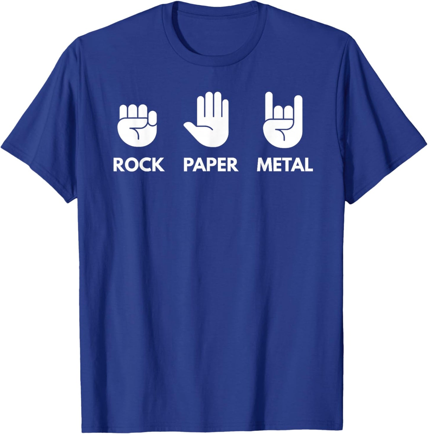 Stone paper, metal , black, s T-Shirt - T-Shirt | Royal