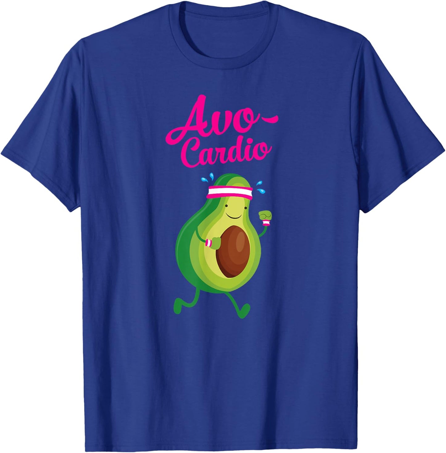 Avocardio Avocado Cardio Running Gym Pun Slogan T-Shirt - T-Shirt | Royal