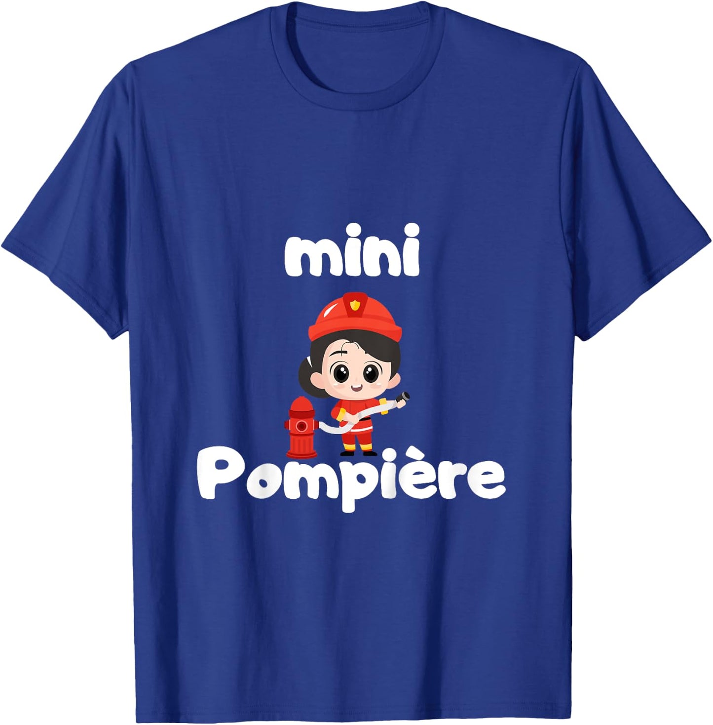 Kids Mini Pompière idée Cadeau Fille pompier Birthday , Black, 2 T-Shirt - T-Shirt | Royal