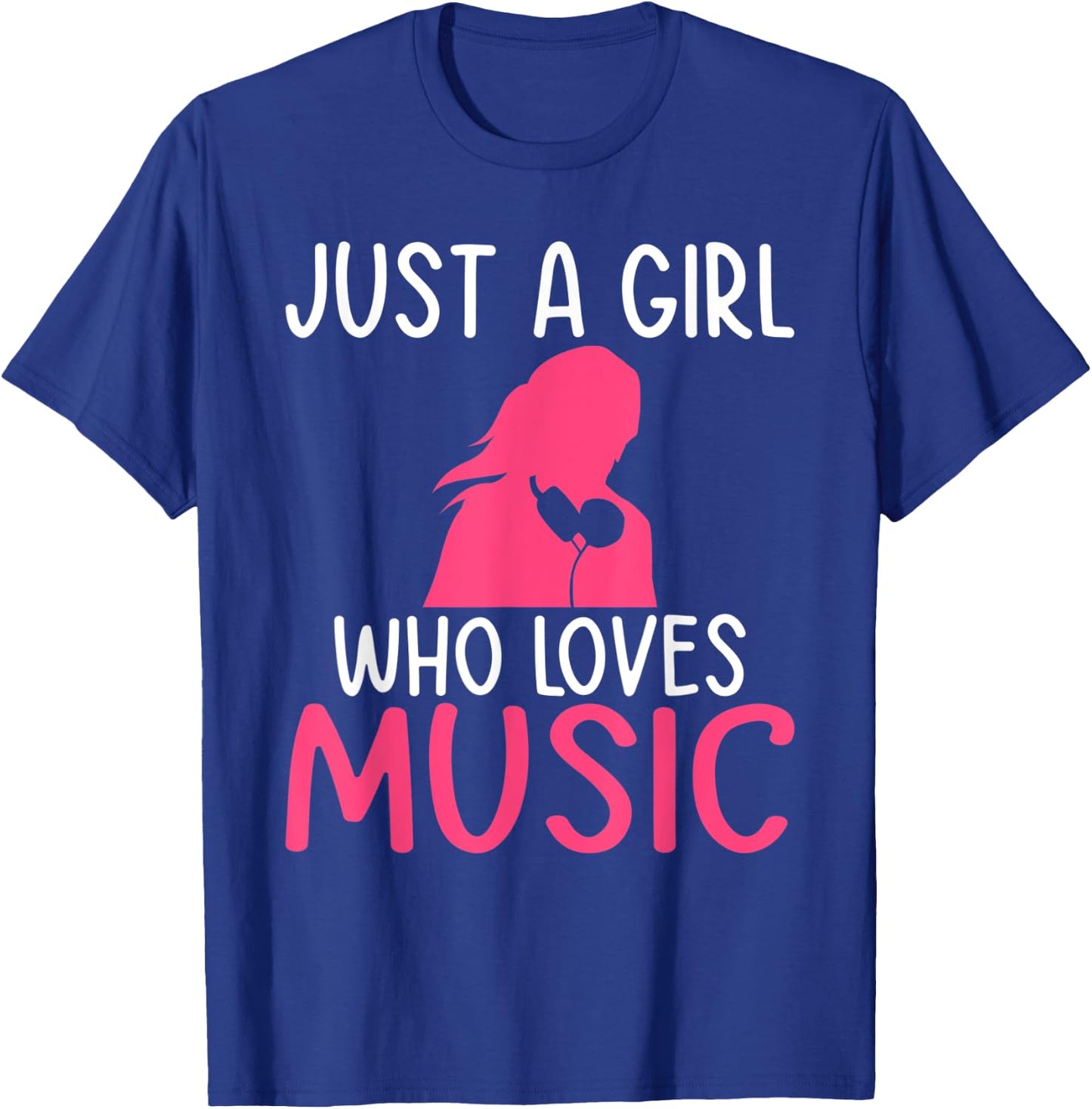 Just a Girl who loves Music Lover T-Shirt - T-Shirt | Royal