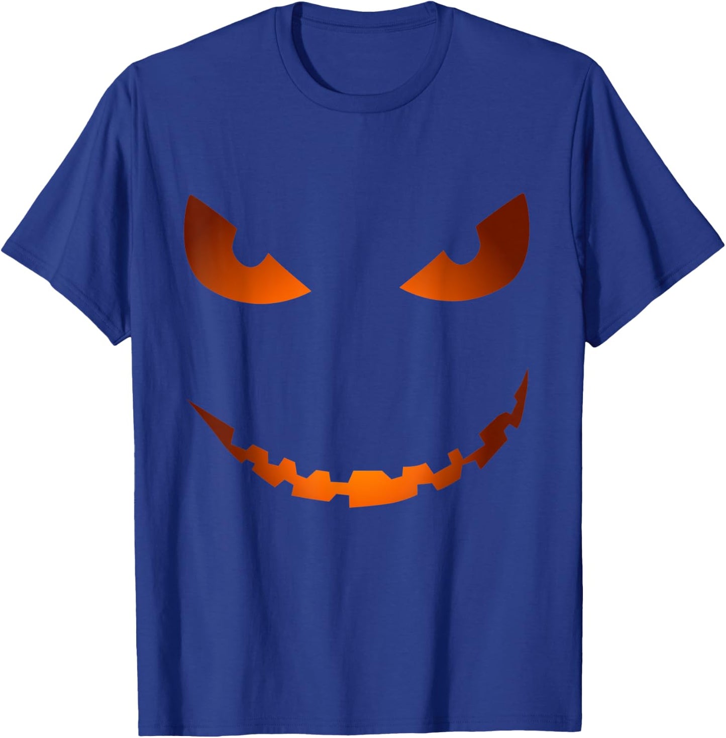 Scary Pumpkin Face Jack O'Lantern - Halloween Funny Costume T-Shirt - T-Shirt | Royal