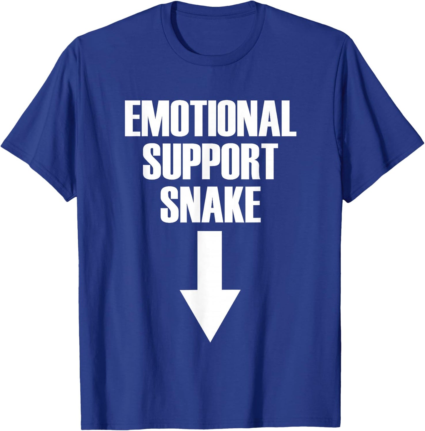 Emotional Support Snake Adult Humor Men's Gag Gift T-Shirt - T-Shirt | Royal