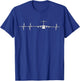 C17 Globemaster Air Force Pilot Aircrew Heartbeat Aviation T-Shirt - T-Shirt | Royal