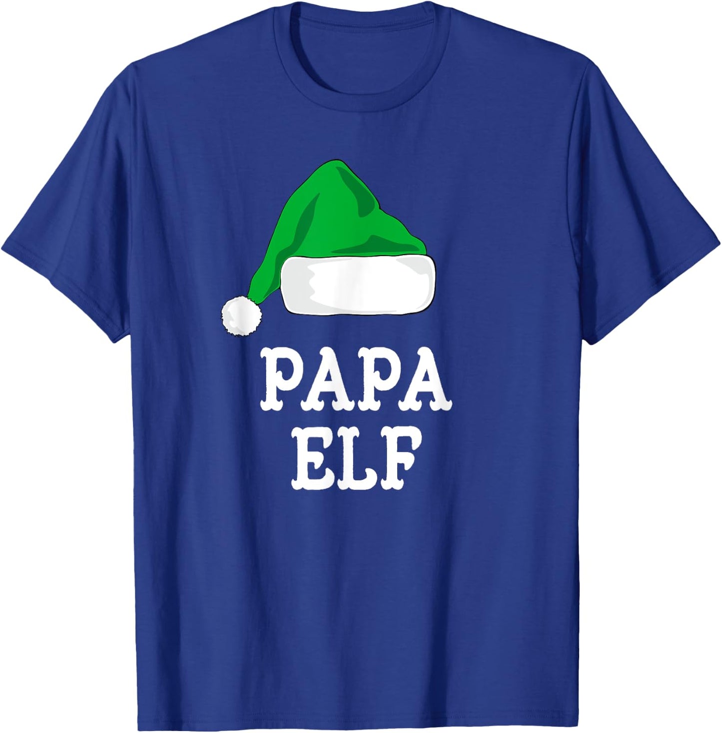 Family The Papa Elf Christmas Matching Pajama Funny Xmas T-Shirt - T-Shirt | Royal