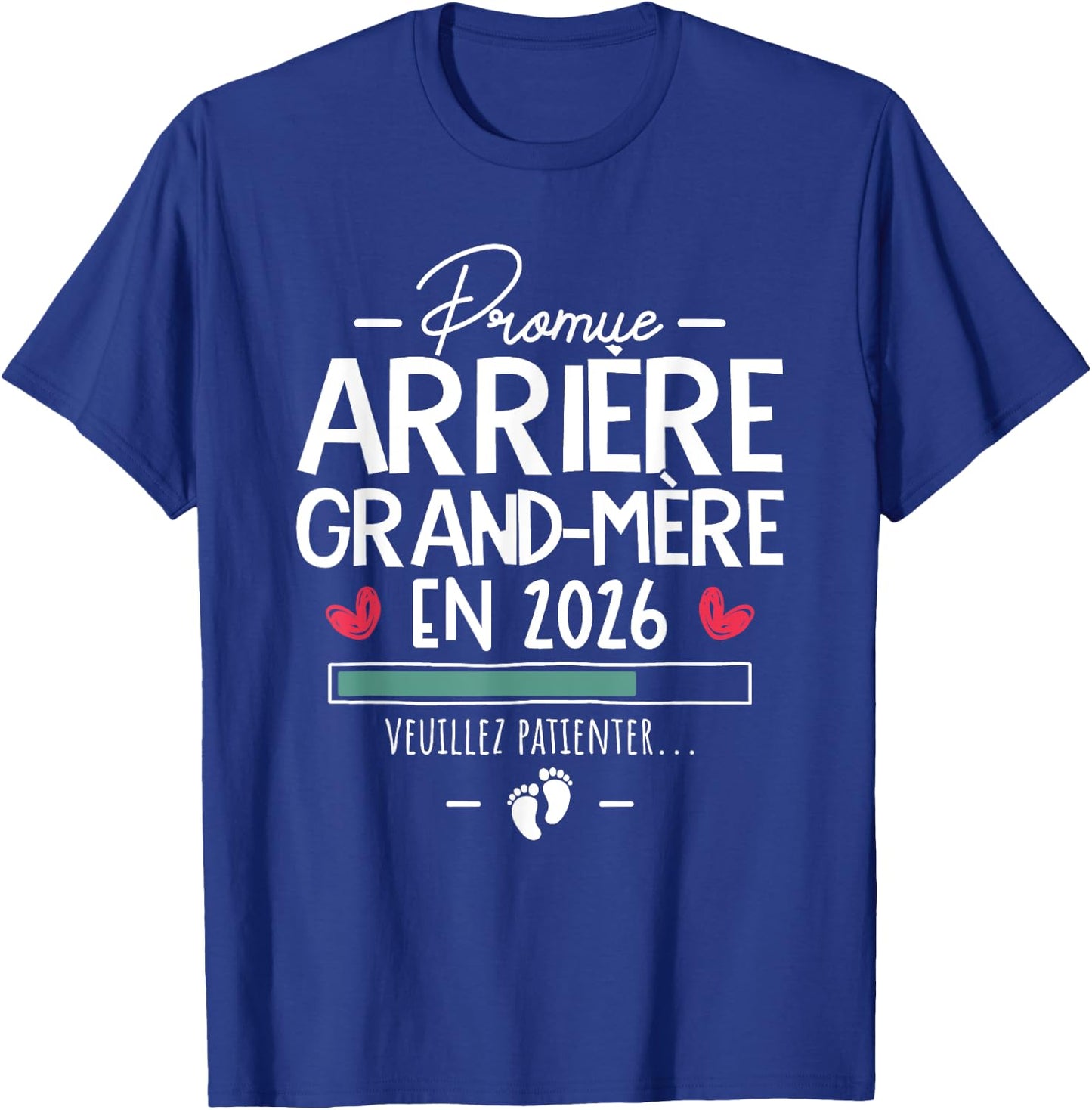 Promoted Great Grandmother 2026 - Surprise Pregnancy Family T-Shirt - T-Shirt | Royal