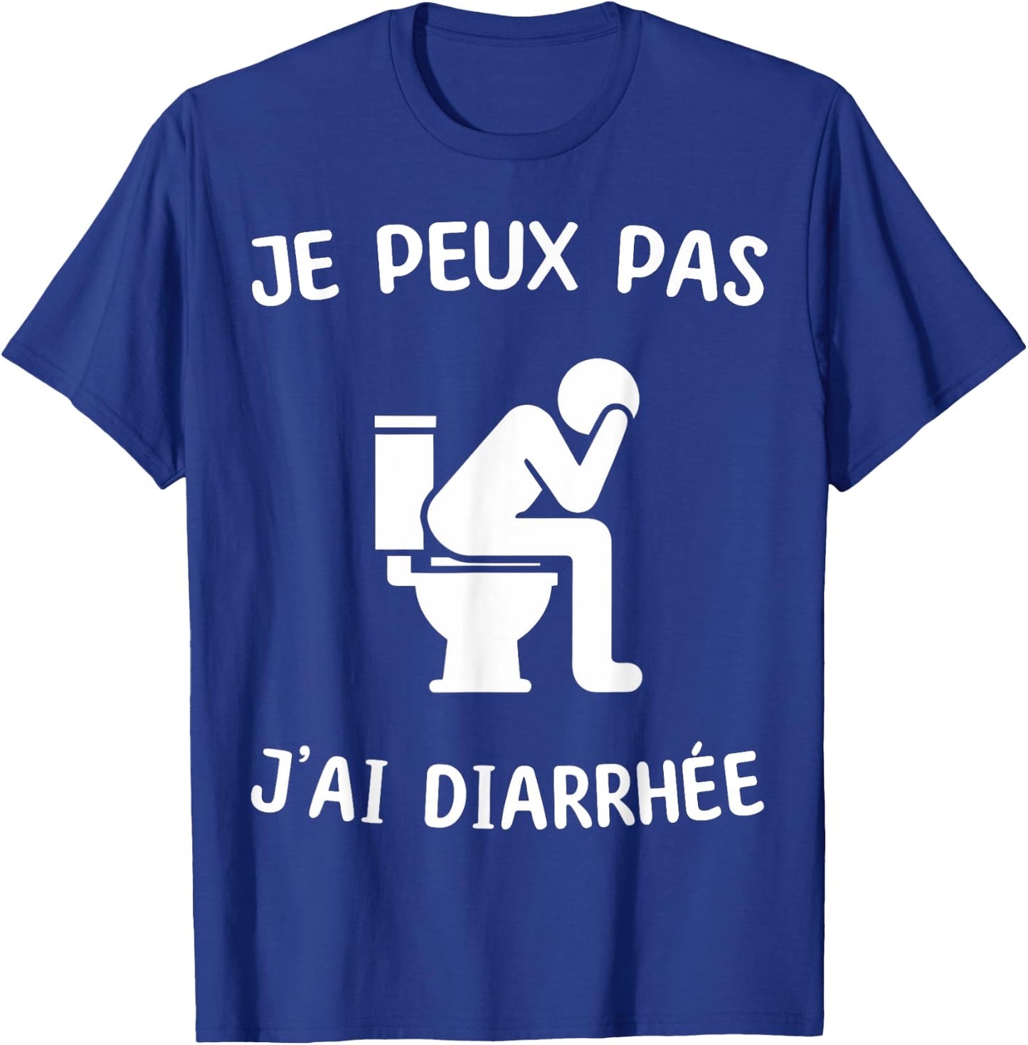 I Can't Have Diarrhea , Black, S T-Shirt - T-Shirt | Royal