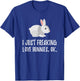 I Just Freaking Love Bunny | Cute Animal Critter T-Shirt - T-Shirt | Royal