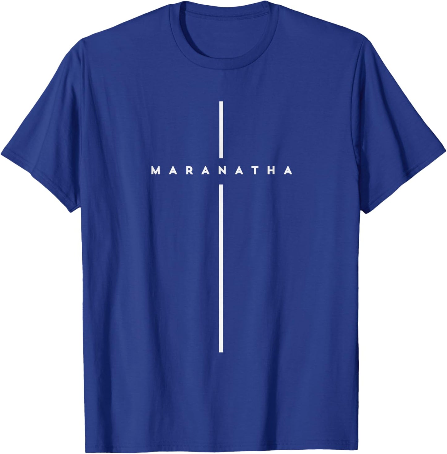 Maranatha Greek Quote Come Lord with Jesus Cross T-Shirt - T-Shirt | Royal