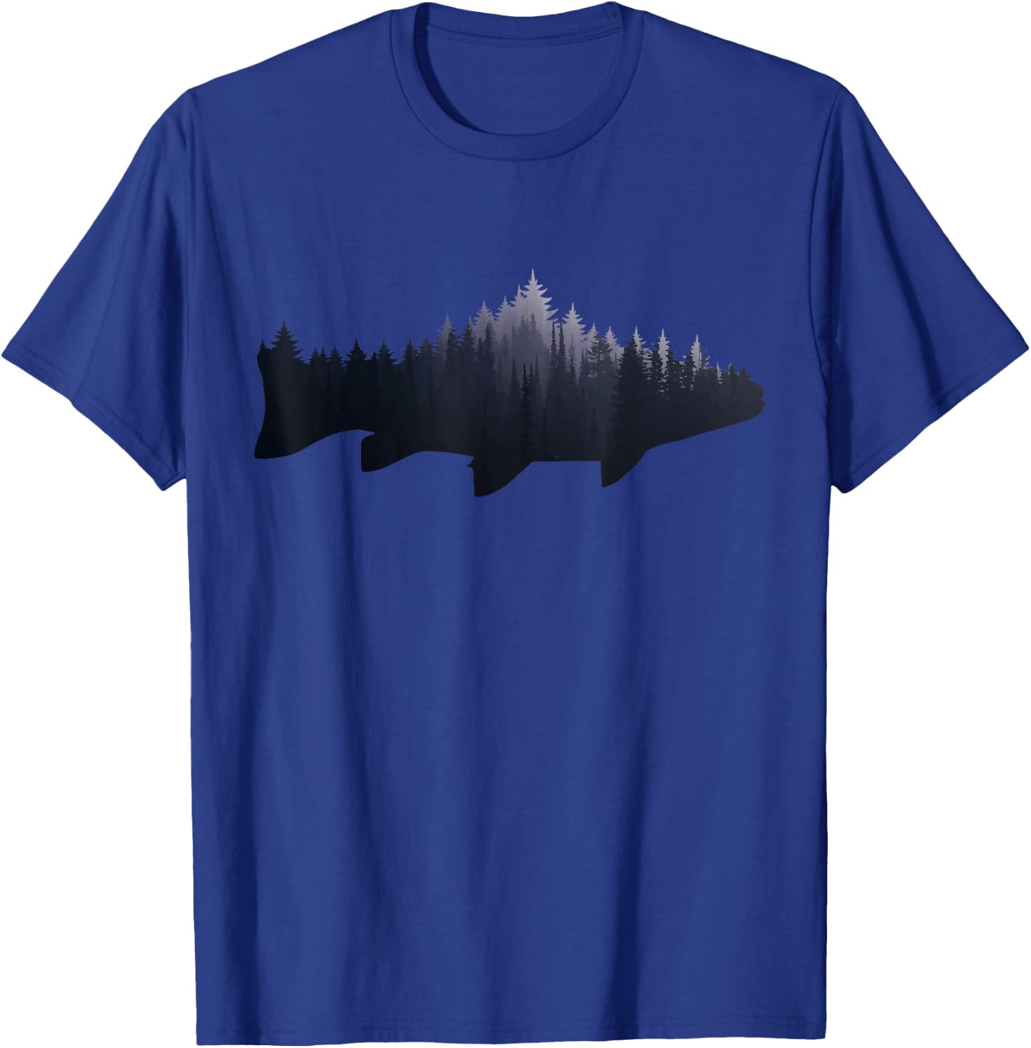 Trout - Fly Fishing Nature Outdoor Fisherman Gift T-Shirt - T-Shirt | Royal